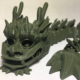 Smiling Articulated Lucky Dragon 3d printed flexible desk toy