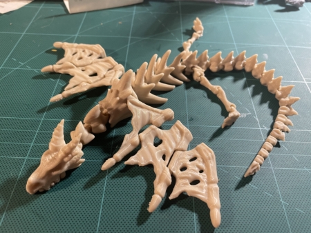 Articulated Undead Dragon Skeleton