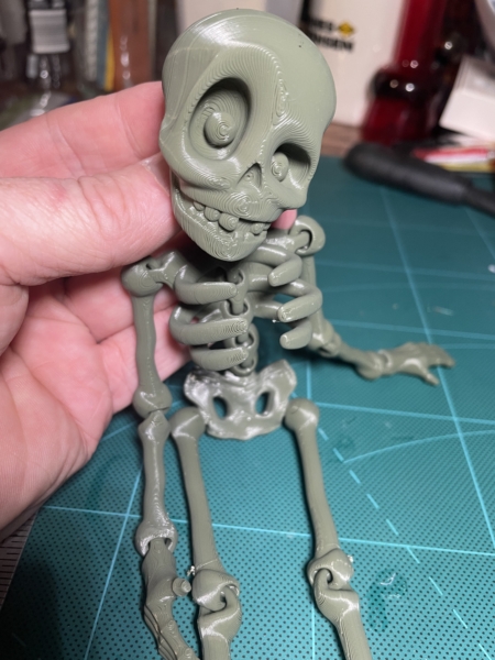 Articulated Mini-Skeleton - 3d printed - bones - halloween decoration - fidget toy