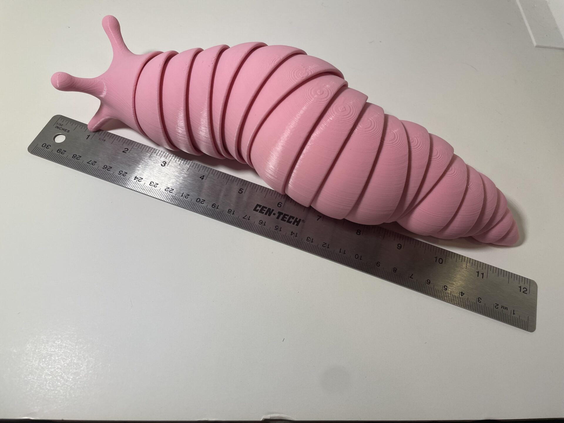 Slug Fidget Toy 3D Printed Worm Fidget Desk Toy 