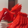 Articulated Phoenix 3D Printed Desk Toy / Firebird / Flexi Factory / Fidget Toy